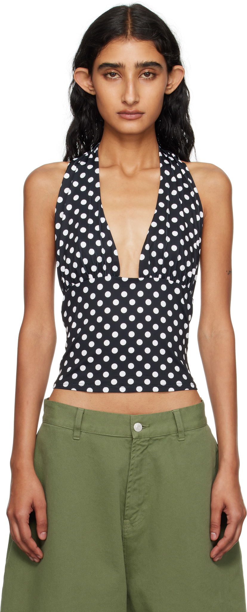 Tanktop Miaou Miaou Mathilde Polka Dot Halter Top Sort | 7189VISBWP