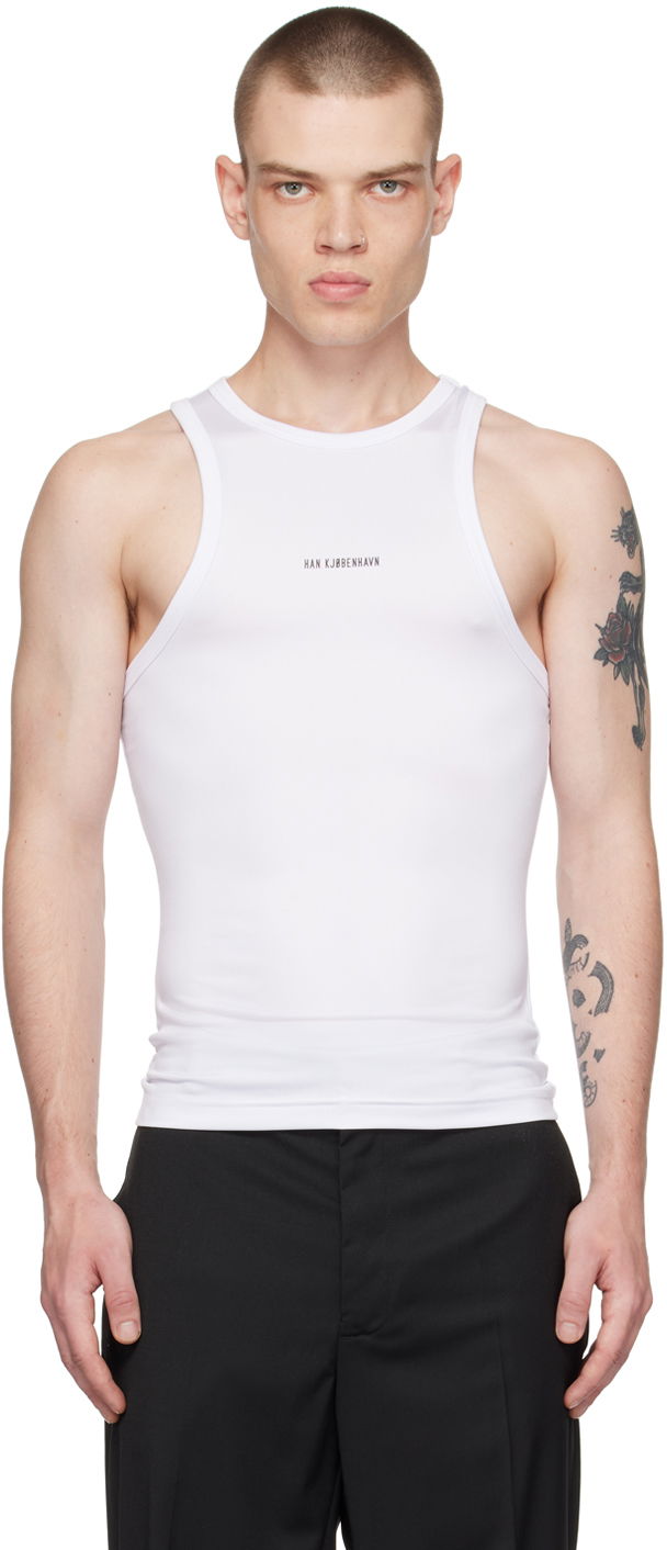Tanktop Han Kjøbenhavn Designer Bonded Tank Top Hvid | M-132840, 0