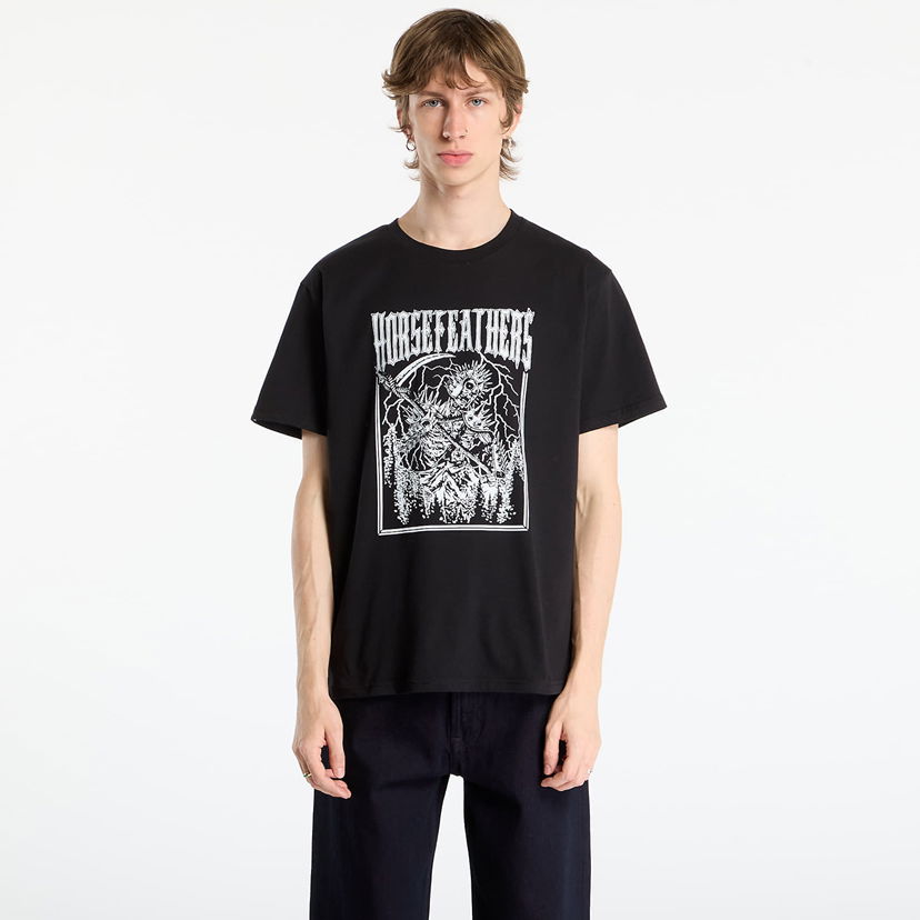 T-shirt Horsefeathers Danihell Graphic T-Shirt XXL Sort | SM1406A