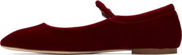 Tøj Aeyde Aeyde Uma Velvet Mary-Jane Ballerina Flats Rød | A11-FL-RAZS08FL-223-406-004, 2