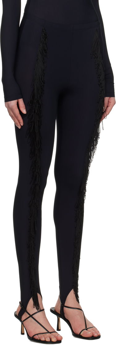 Leggings Maison Margiela MM6 Maison Margiela Fringe Stirrup Leggings Sort | S52KA0525 S20518, 1