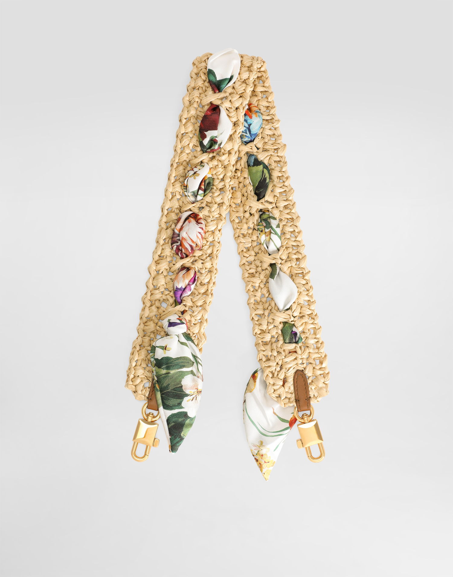 Bælter Dolce & Gabbana Dolce & Gabbana Raffia Crochet Print Shoulder Strap Beige | BI3422AP320HA5PC, 1