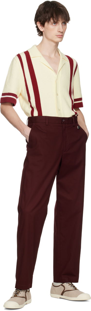 Bukser Dolce & Gabbana Dolce&Gabbana Gabardine Trousers Bourgogne | GV5ZHTFUFNV, 3