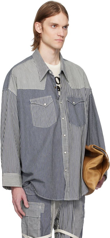 Skjorte R13 R13 Oversized Cowboy Shirt Blå | R13MD028-D212A, 1