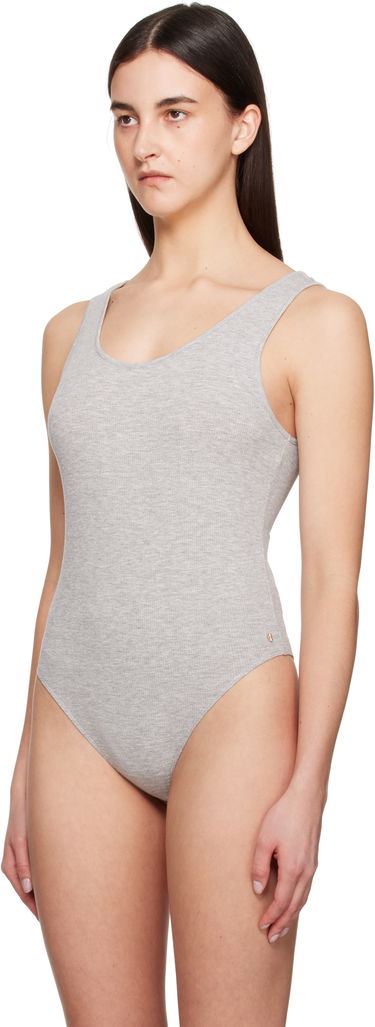 Tanktop Anine Bing Anine Bing Ginny Scoop Neck Sleeveless Bodysuit Grå | A-08-10672-GRM5, 3