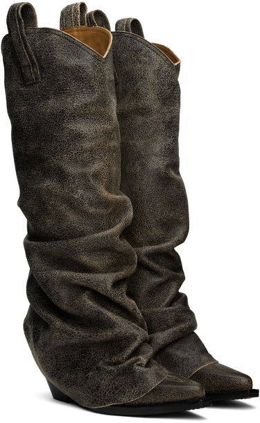 Tøj R13 R13 Mid Cowboy Sleeve Boots Brun | R13S0107-S131A, 3