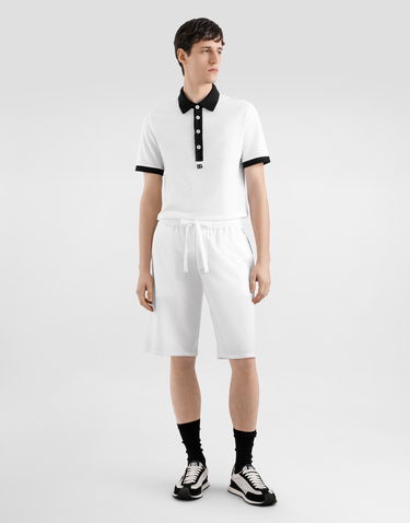 Shorts Dolce & Gabbana Dolce & Gabbana Cotton Piqué Shorts Hvid | GV5MAZHU7UTW0800, 1