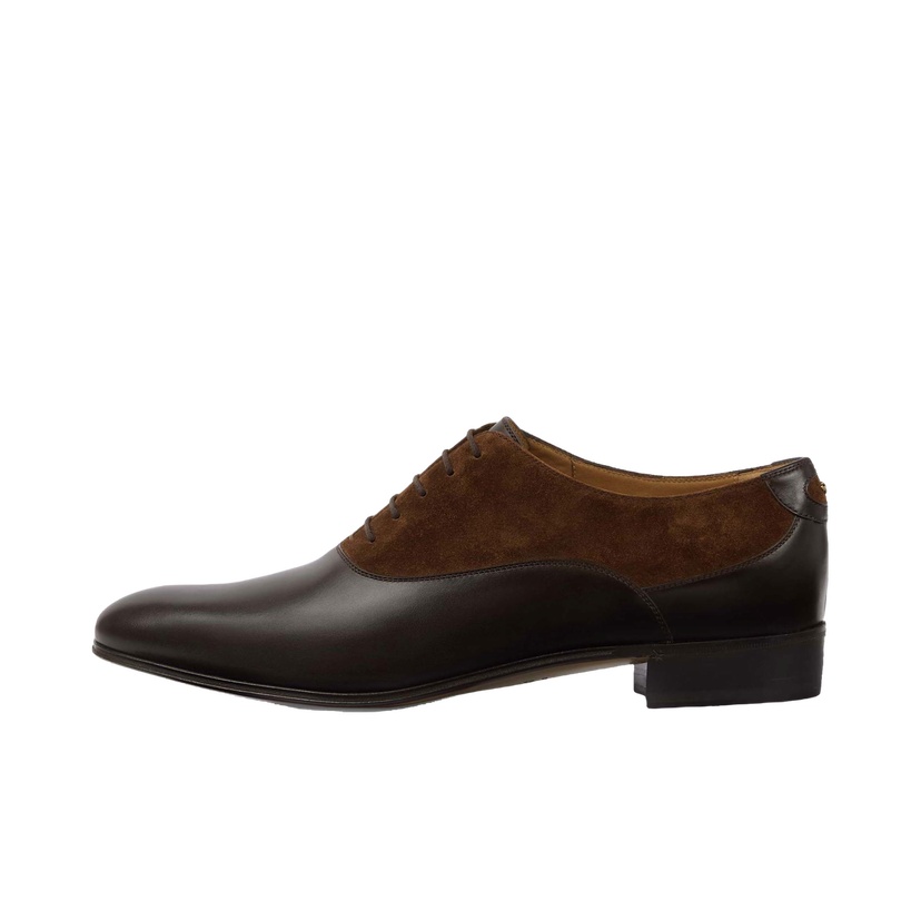 Sneakers og sko Gucci Double G Panelled Lace-up Shoes Brown Black Sort | 719741 06F50 2156