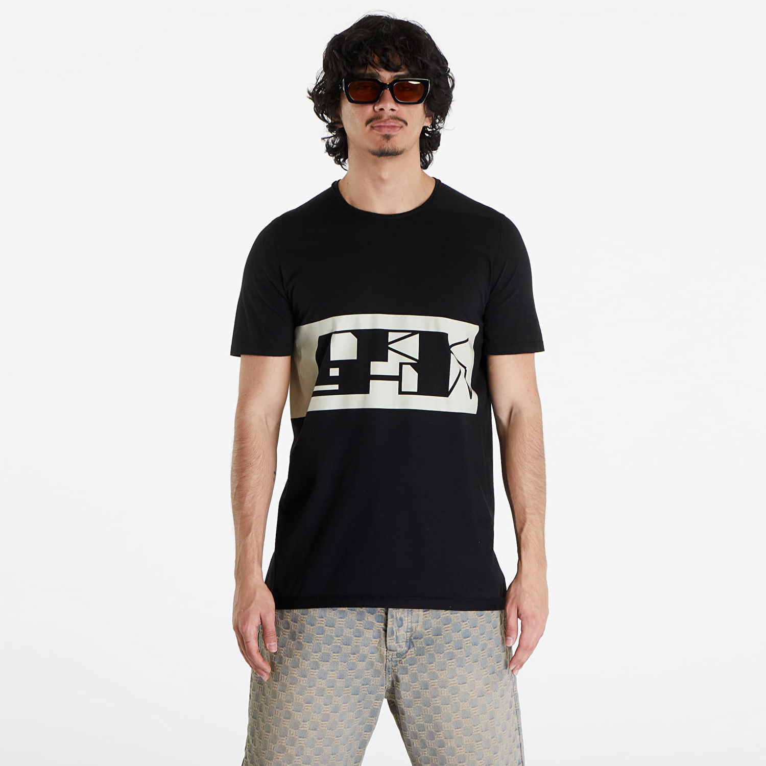 T-shirt Rick Owens DRKSHDW Level T-Shirt Black/ Pearl Sort | DU01D1250 RNEP2 0908, 0