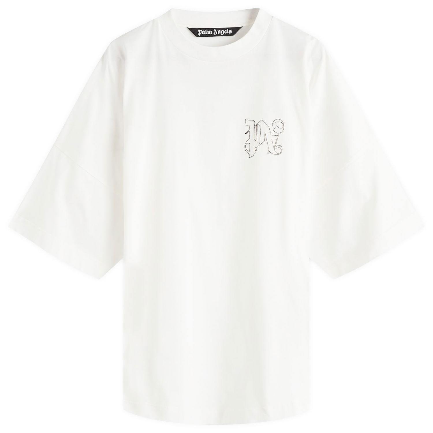 T-shirt Palm Angels Monogram T-Shirt Hvid | PMAA002F24JER0010303, 0
