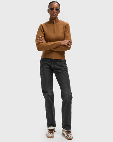 Sweater Dickies RUSTON Quarter-Zip Sweater Brun | DK0A87P10BD1, 2