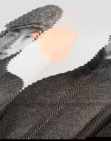Jakke Dolce & Gabbana Dolce & Gabbana Houndstooth Knit Jacket Grå | G9BVSTGJ846N0352, 3
