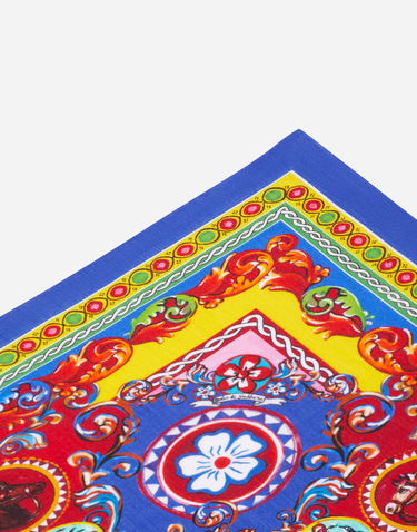 Home decor Dolce & Gabbana Set Of 2 Multicolor Linen Napkins Blå | TCGS05TCADNUC085, 1