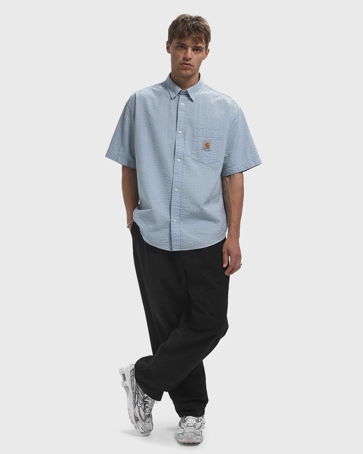 Skjorte Carhartt WIP Carhartt WIP Toland Short Sleeve Shirt Blå | I035151.31SXX, 1