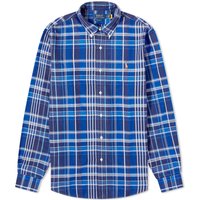 Skjorte Polo by Ralph Lauren Check Oxford Shirt Mørkeblå | 710897267006, 1