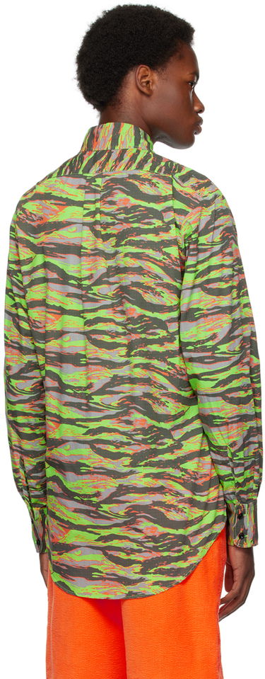 Skjorte ERL Abstract Print Long Sleeve Shirt Grøn | ERL06B005, 2