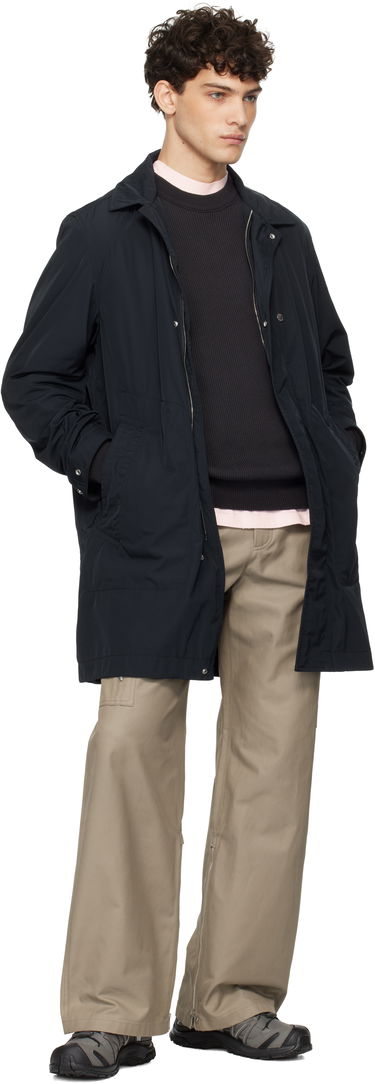 Regnfrakke Stone Island Stone Island Micro Twill Coat Mørkeblå | K1S15 7100009 S0026, 4