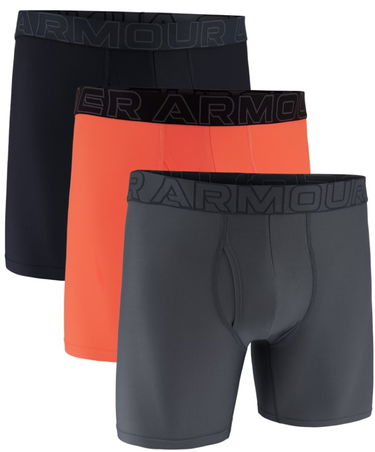 Boksere Under Armour Performance Tech Mesh 6" Boxer Briefs, 3-Pack Flerfarvet | 1383884-847, 0