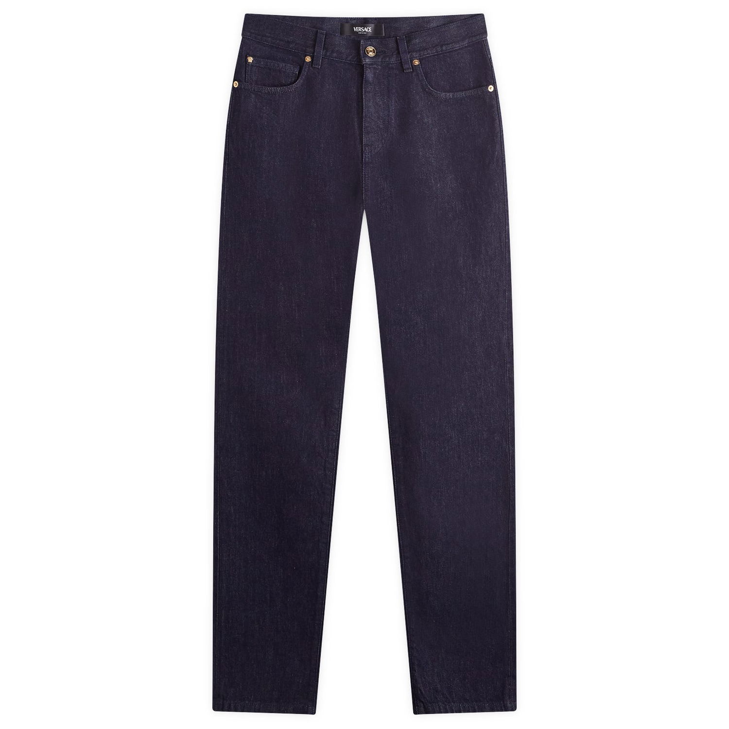 Jeans Versace Reactive Embroidered Denim Jeans Mørkeblå | 1015844-1A12477-1D100, 0