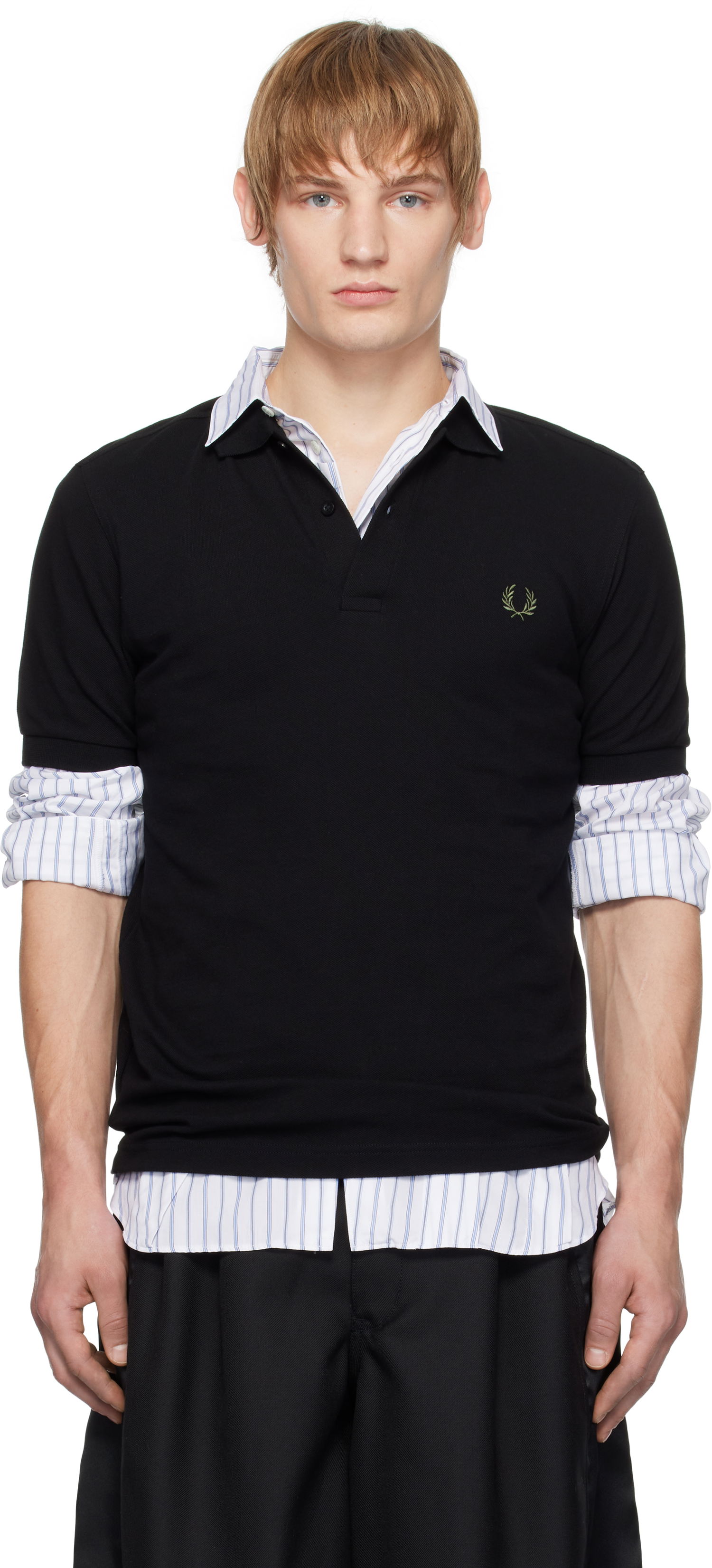 Polo skjorte Comme des Garçons Shirt Edition 'Freedom Is Energy' Polo Sort | FN-T501-W24, 0