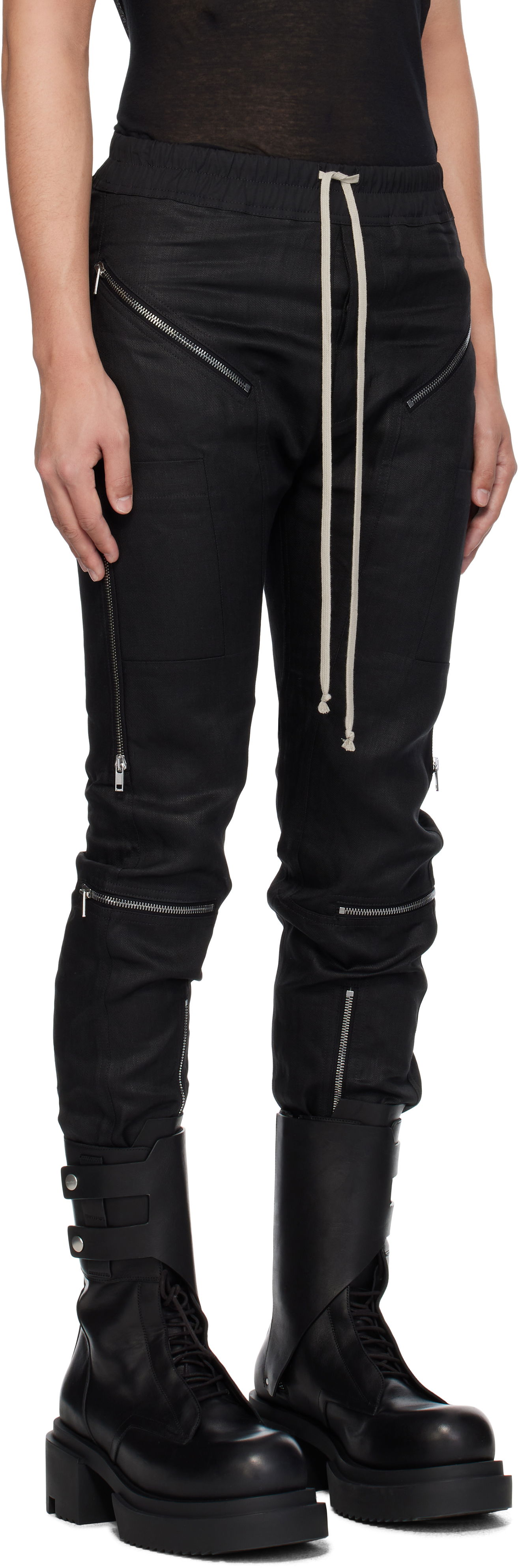 Joggingbukser Rick Owens Rick Owens Hollywood Headon Trousers Sort | RU01E5368 TWL, 1