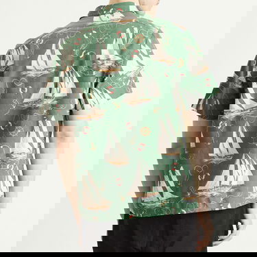 Skjorte Polo by Ralph Lauren Ralph Lauren Boat Print Vacation Shirt, Size Large Grøn | 710971217-MUL, 3