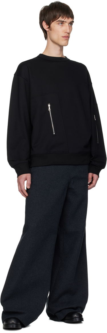 Sweatshirt Dries Van Noten Dries Van Noten Strap Sweatshirt Sort | 252-021146-2611, 3