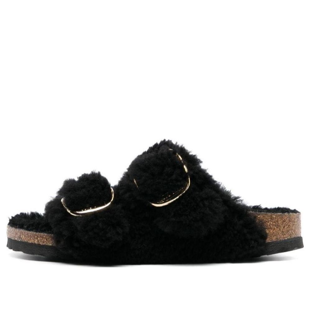 Sneakers og sko Birkenstock Arizona Big Buckle Shearling Narrow Fit Sandals Sort | 1025920, 0