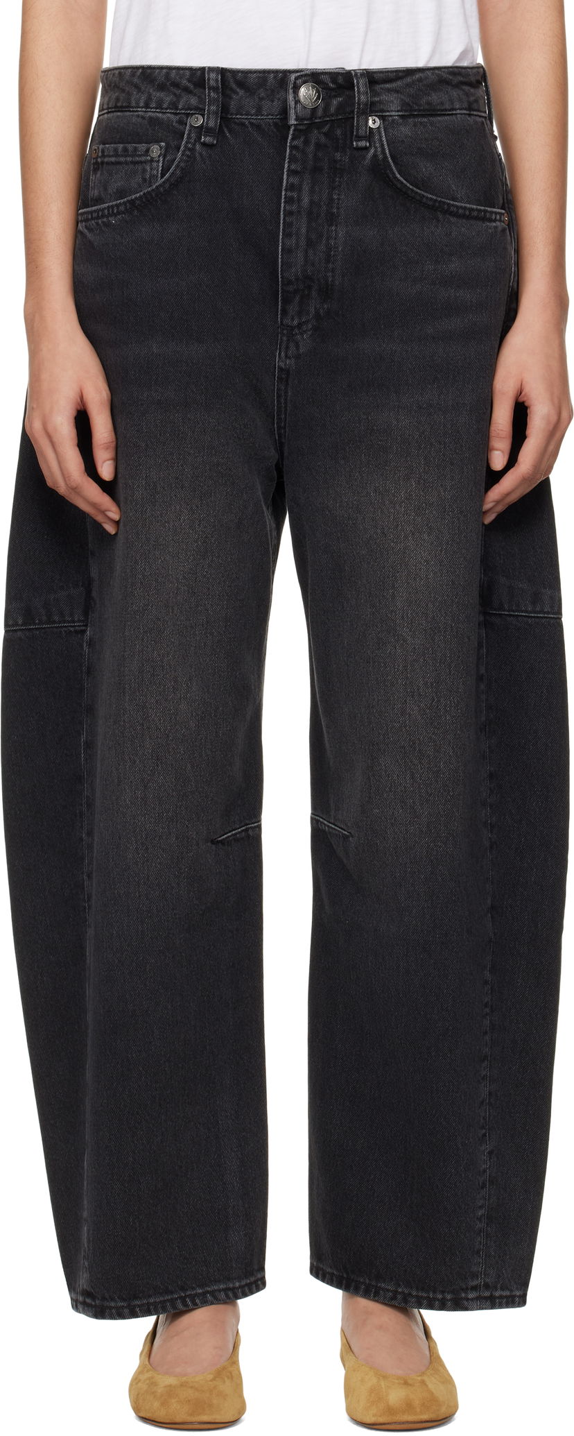Jeans rag & bone rag & bone 'The Charlie' High-Rise Barrel Jeans Sort | WDD24F2994ACBS