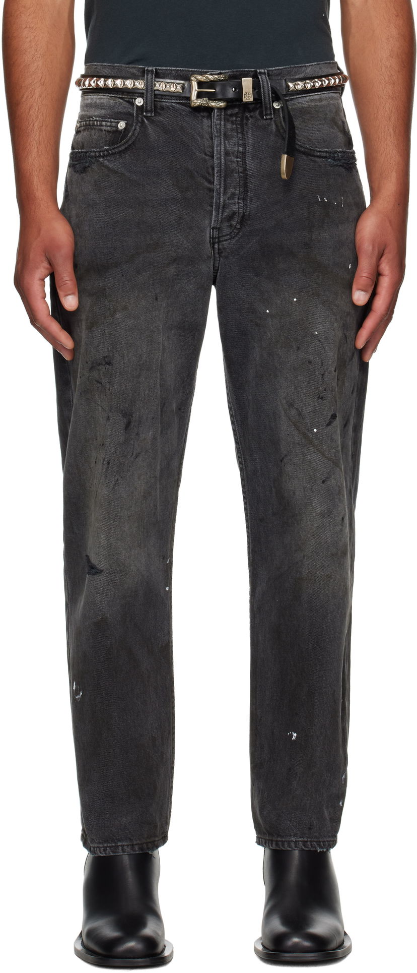 Jeans Enfants Riches Déprimés Enfants Riches Déprimés Baggy Jeans Sort | 050-405