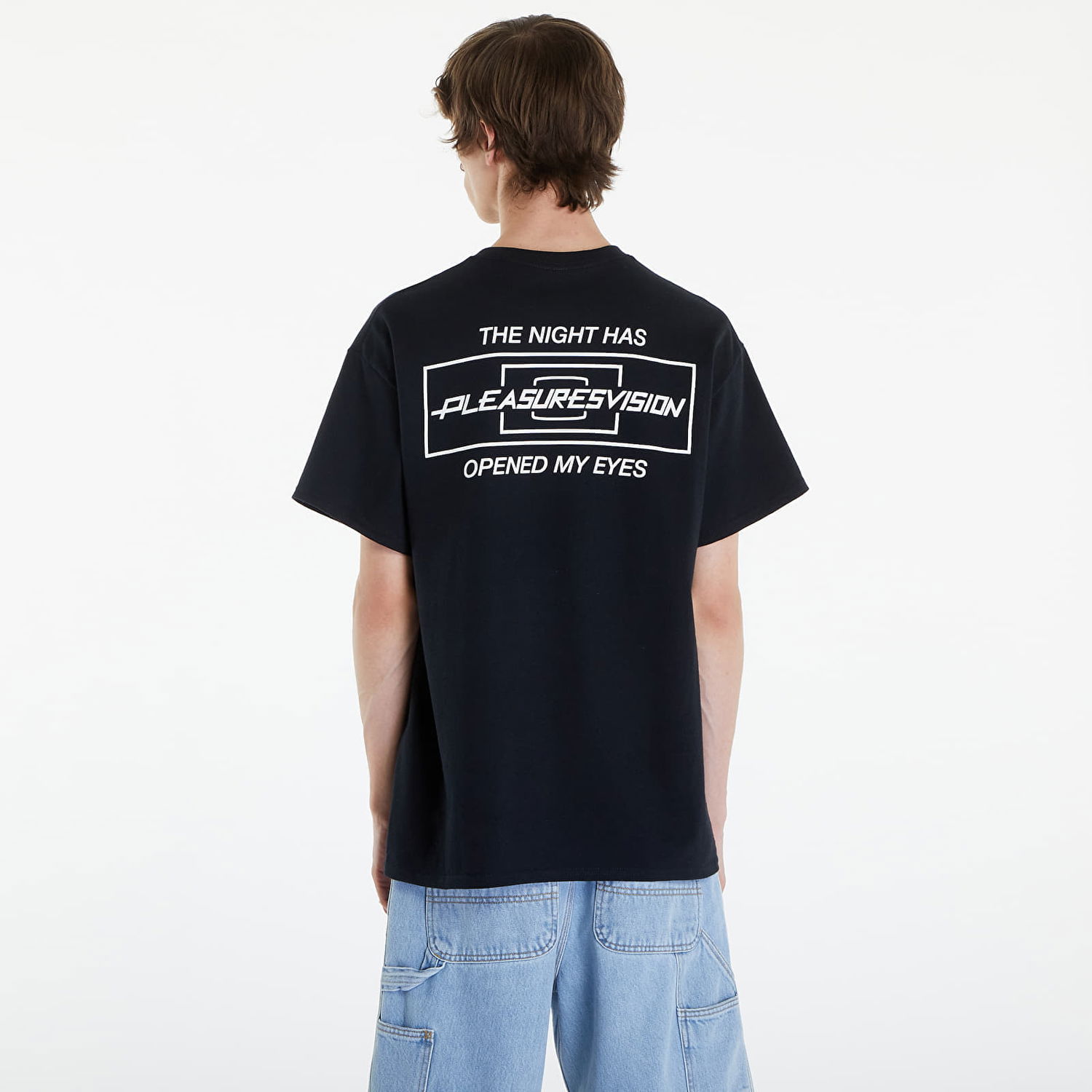 T-shirt Pleasures Vision Pocket T-Shirt Black Sort | P24SU056 BLACK, 1