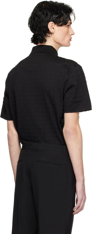 Polo skjorte Givenchy Classic Fit Embroidered Polo Sort | BM71KR3YPA001, 2