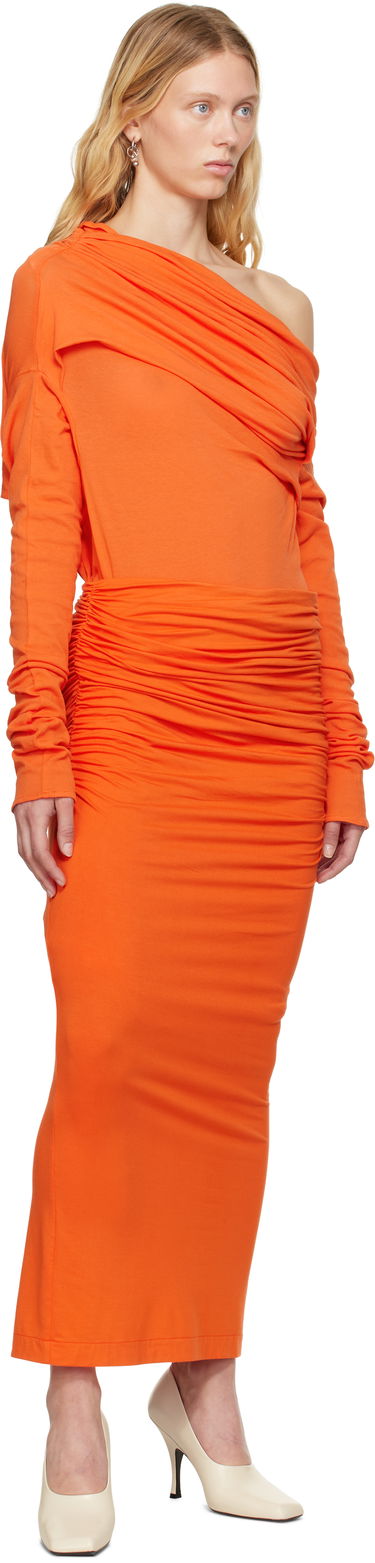Nederdel Entire Studios Entire Studios Surge Maxi Skirt Orange | ESW-S25-7011-KO, 3