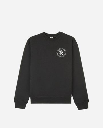 Sweatshirt Sporty & Rich Crewneck Sort | CR651FB, 0
