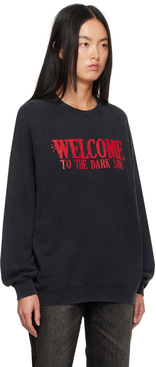 Sweatshirt R13 R13 'Welcome To The Dark Side' Sweatshirt Sort | R13WK004-K103C, 1