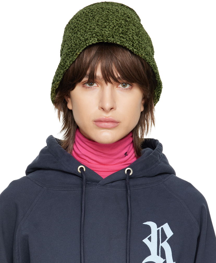 Sweatshirt BY FAR Fuzzy Bucket Hat Grøn | 23CRROBMLGCHEN