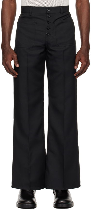 Bukser Courrèges Multiflex Flared Trousers Sort | 124CPA201PL0136, 0