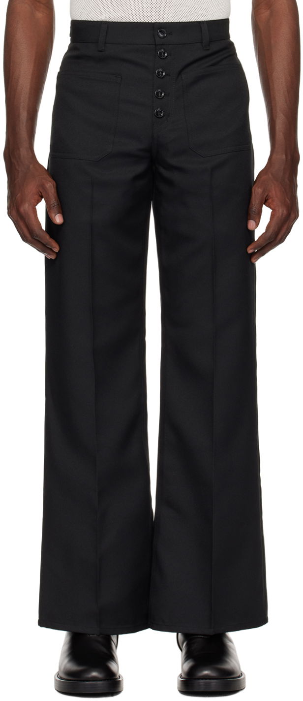 Bukser Courrèges Multiflex Flared Trousers Sort | 124CPA201PL0136