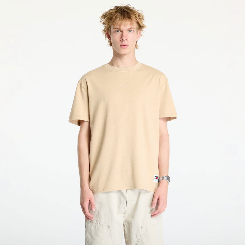 T-shirt Tommy Hilfiger Regular Classic Tee Beige Beige | DM0DM20755 AB9