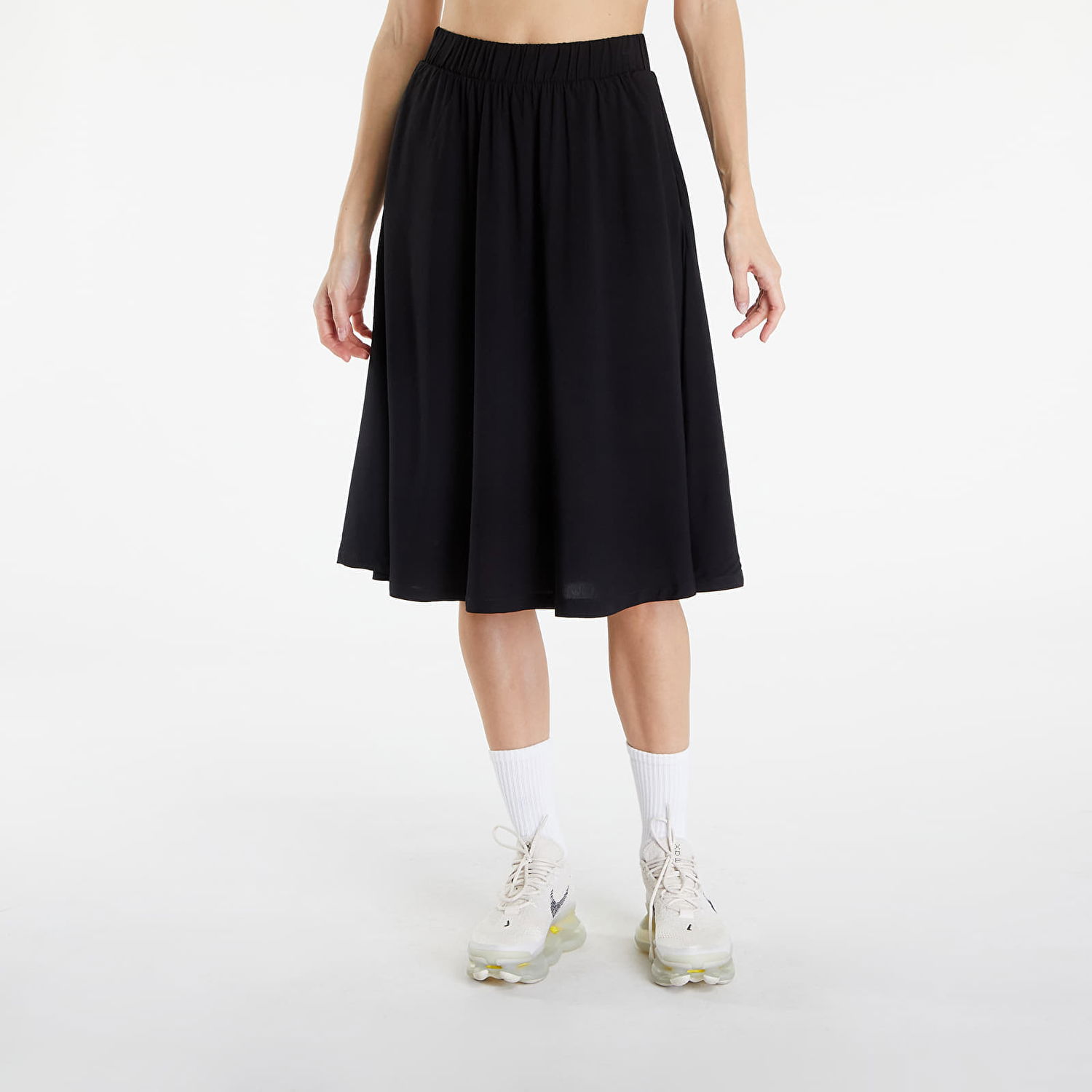 Nederdel Urban Classics Skirt Ladies Viscose Skirt Black Sort | TB6196-00007, 0