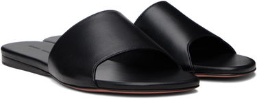 Tilbehør Amina Muaddi Amina Muaddi Bianca Sandals Sort | BIANCA FLAT, 3