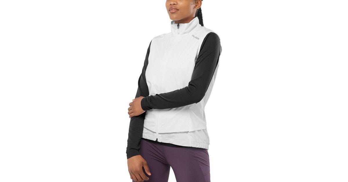 Vest Salomon Light Shell Hvid | lc2155100, 1