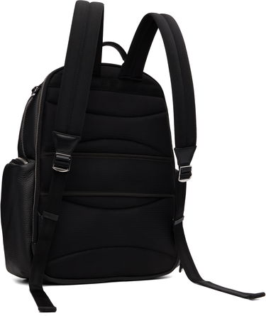 Rygsæk BOSS BOSS Leather Backpack with Zipped Side Pockets Sort | 50552436, 2