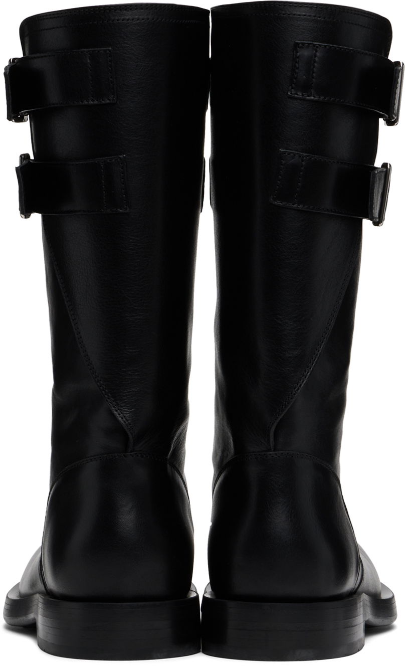 Tøj Ann Demeulemeester Ann Demeulemeester Milan Soft Biker Boots Sort | 2402-M-R42-LT141-099, 1