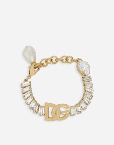 Armbånd Dolce & Gabbana Dolce & Gabbana Gold-Tone Crystal & Faux Pearl Bracelet Metalisk | WBO8S3W1111ZOO00, 0