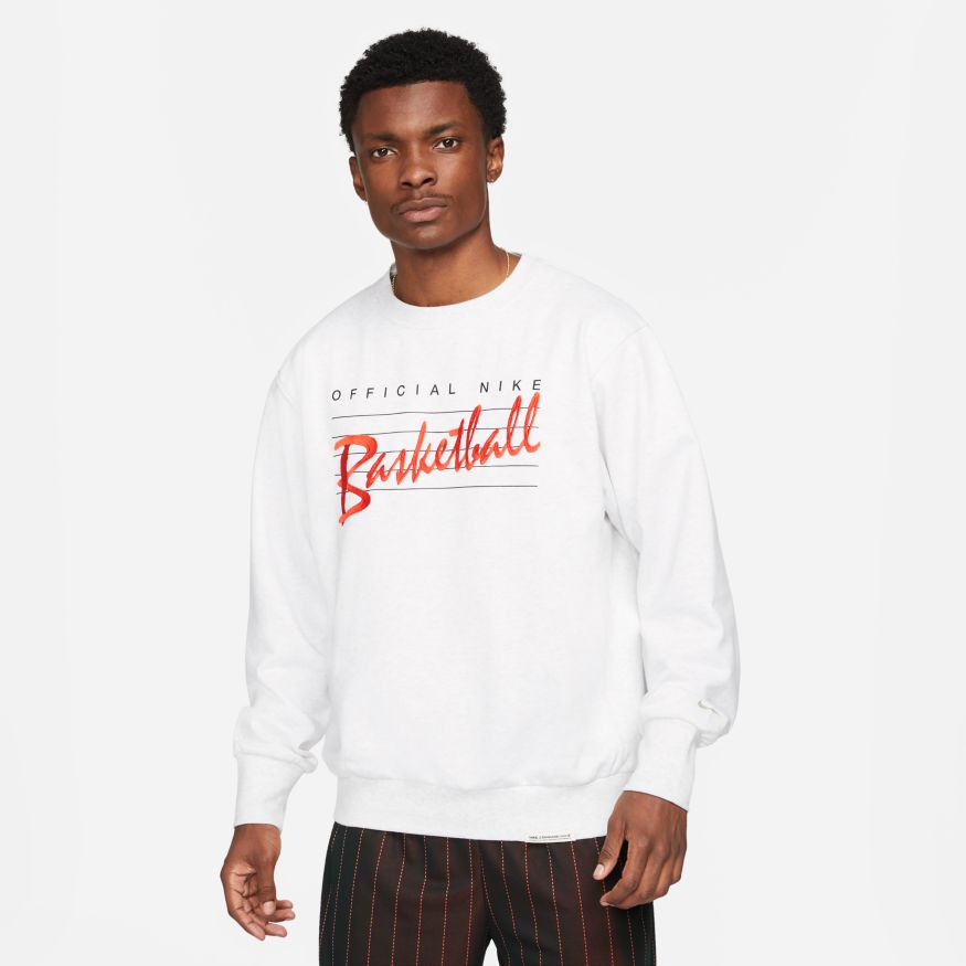 Sweatshirt Nike Dri-Fit Standard Issue Basketball Sweatshirt Hvid | DA6741-051, 0