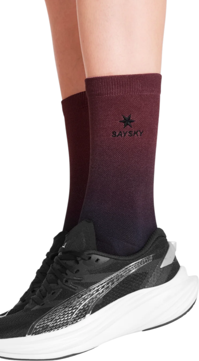 Sokker Saysky Saysky Drip Dye High Socks Bourgogne | ouaso201c1036-ouaso201c1036