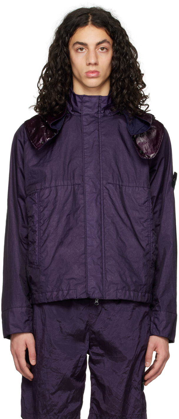 Jakke Stone Island Crinkled Lilla | 781540623, 0