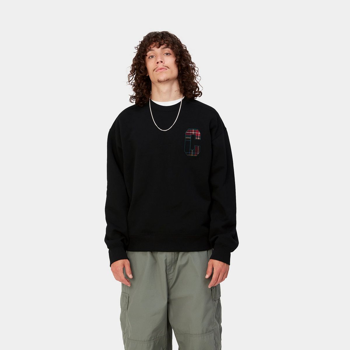 Sweater Carhartt WIP Wiles Crewneck Sort | I032456_89_XX, 0