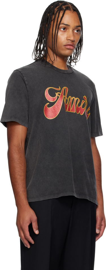 T-shirt AMIRI Groovy T-Shirt by AMIRI Sort | AMJYTE1246, 4